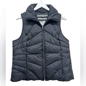 Kenneth Cole Reaction Women's Down Blend Black Puffer Vest Size Large L